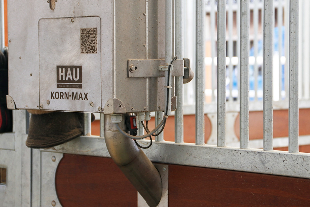 Detailansicht des Futterautomats.